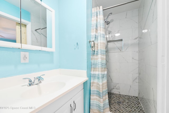 1421 Degroodt Rd SW, Palm Bay, FL 32908 - full bath with a stall shower and vanity
