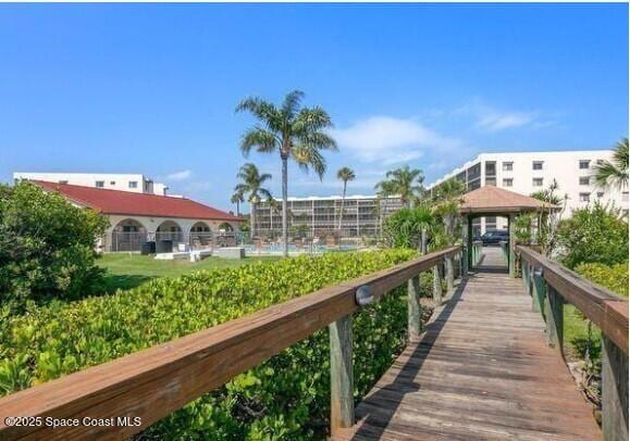 5807 N Atlantic Ave Unit 322, Cape Canaveral, FL 32920 - view of home's community with a gazebo
