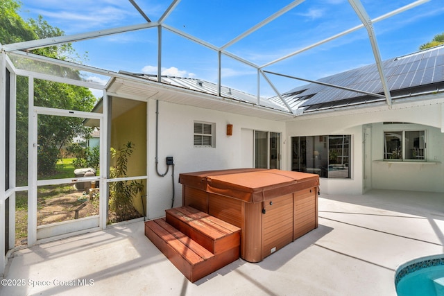 174 Martesia Way, Indian Harbour Beach, FL 32937 - sunroom featuring a jacuzzi