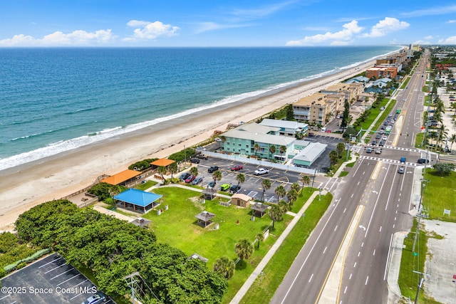 174 Martesia Way, Indian Harbour Beach, FL 32937 - bird's eye view of waterfront with a beach
