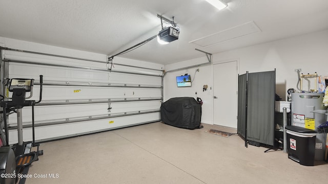 160 Eureka Ave NE, Palm Bay, FL 32907 - garage with water heater and a garage door opener