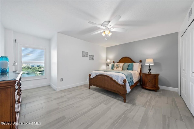 8954 Puerto Del Rio Dr Unit 1503, Cape Canaveral, FL 32920 - bedroom with a closet and a ceiling fan