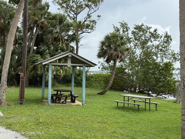 406 Mcleod Dr, Cocoa, FL 32922 - view of property's community with a yard and a gazebo