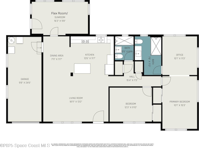 406 Mcleod Dr, Cocoa, FL 32922 - view of property floor plan