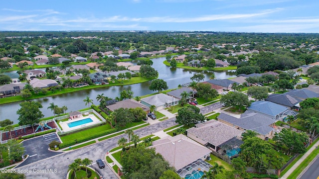 2542 Woodfield Cir, Melbourne, FL 32904 - aerial perspective of suburban area featuring a nearby body of water
