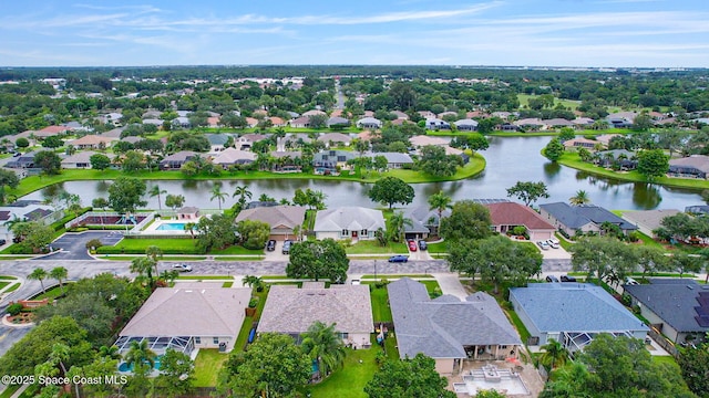 2542 Woodfield Cir, Melbourne, FL 32904 - aerial perspective of suburban area featuring a nearby body of water