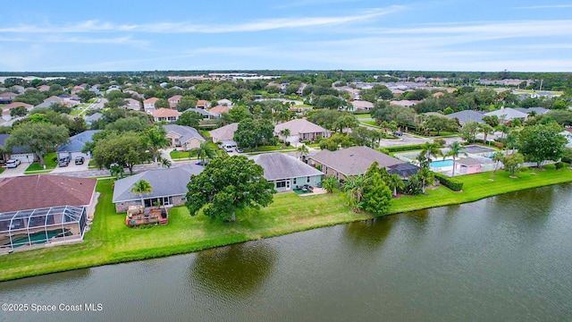 2542 Woodfield Cir, Melbourne, FL 32904 - aerial view of residential area with a large body of water
