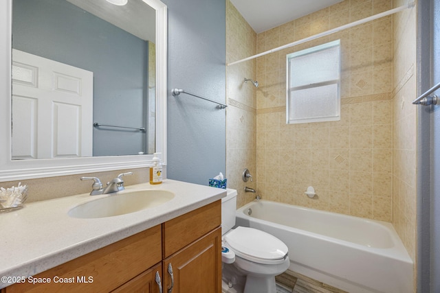 2542 Woodfield Cir, Melbourne, FL 32904 - full bathroom featuring vanity and  shower combination