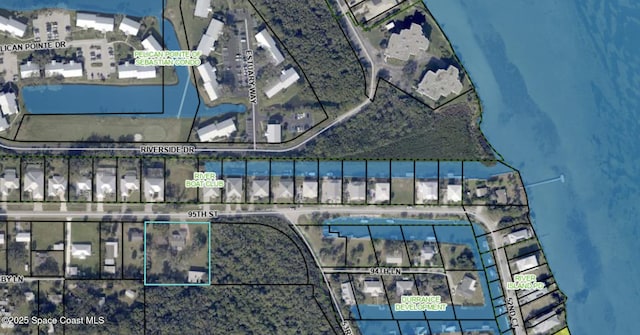 5505 95th St, Sebastian, FL 32958 - map of property location featuring property parcel outlined