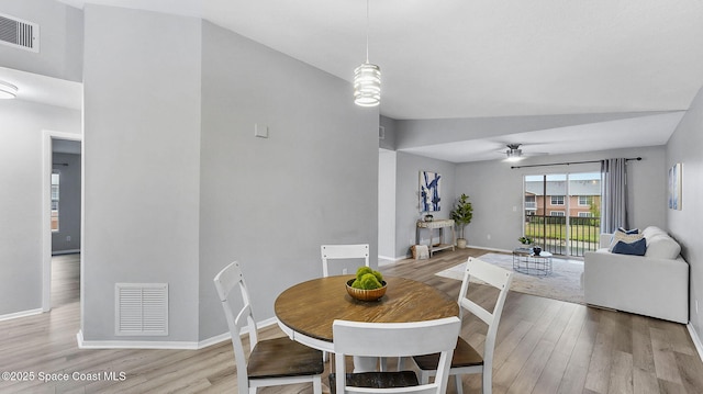 1880 Long Iron Dr Unit 1322, Rockledge, FL 32955 - dining space featuring wood finished floors and a ceiling fan