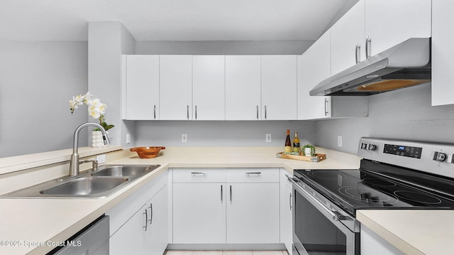 1880 Long Iron Dr Unit 1322, Rockledge, FL 32955 - kitchen with stainless steel appliances, under cabinet range hood, and light countertops
