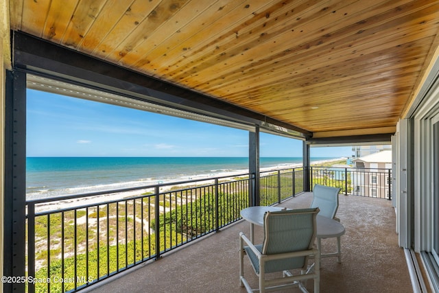 2375 S Atlantic Ave Unit 601, Cocoa Beach, FL 32931 - balcony with view of water and beach