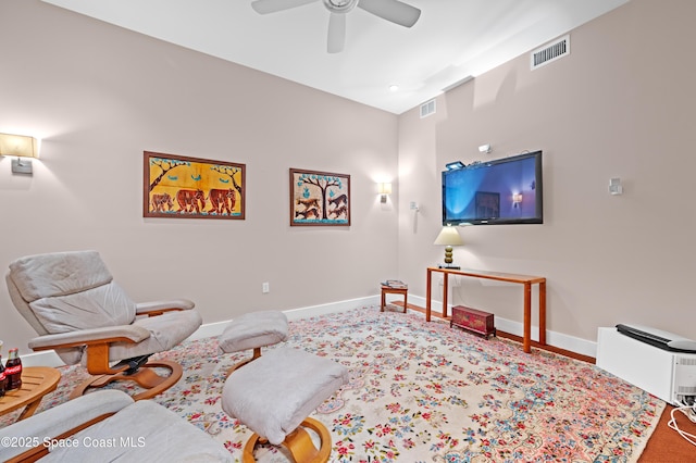 2375 S Atlantic Ave Unit 601, Cocoa Beach, FL 32931 - bedroom featuring baseboards and ceiling fan