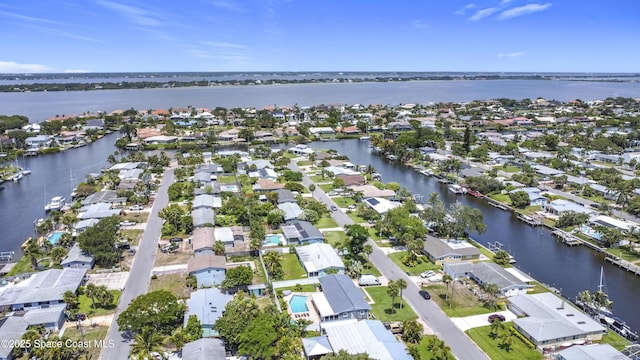 432 N Neptune Dr, Satellite Beach, FL 32937 - aerial view of property's location featuring nearby suburban area and a nearby body of water