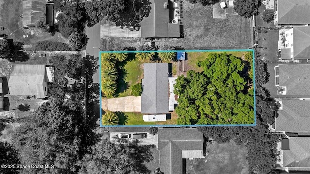 13 Lee St, Cocoa, FL 32926 - aerial view of property's location featuring property boundaries highlighted
