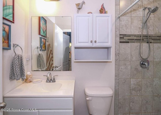 9025 106th Ave, Vero Beach, FL 32967 - full bathroom with vanity and a tile shower