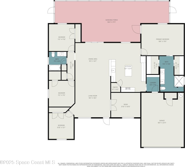 3735 Crista Jean Ave, Grant-Valkaria, FL 32909 - view of home floor plan