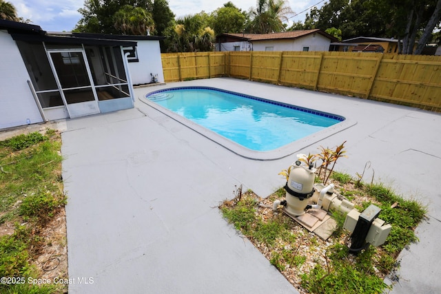 1810 Dixon Blvd, Cocoa, FL 32922 - view of swimming pool with a patio and a fenced backyard