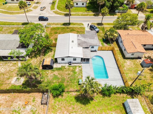 1810 Dixon Blvd, Cocoa, FL 32922 - view from above of property with a pool