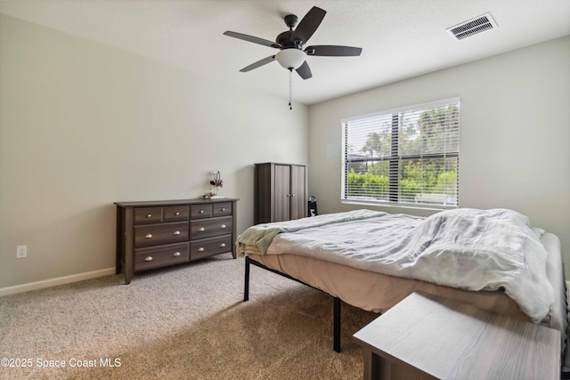 1809 Morely Dr, Cocoa, FL 32926 - carpeted bedroom featuring ceiling fan and baseboards