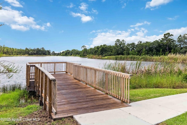 1809 Morely Dr, Cocoa, FL 32926 - dock with a water view