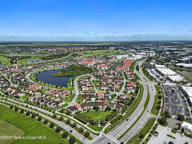 2225 Framura Ln, Melbourne, FL 32940 - aerial view of property and surrounding area with a nearby body of water and nearby suburban area