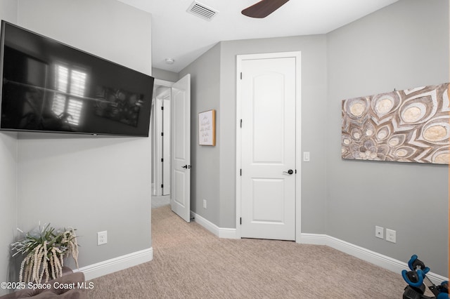 2225 Framura Ln, Melbourne, FL 32940 - carpeted spare room featuring a ceiling fan and baseboards