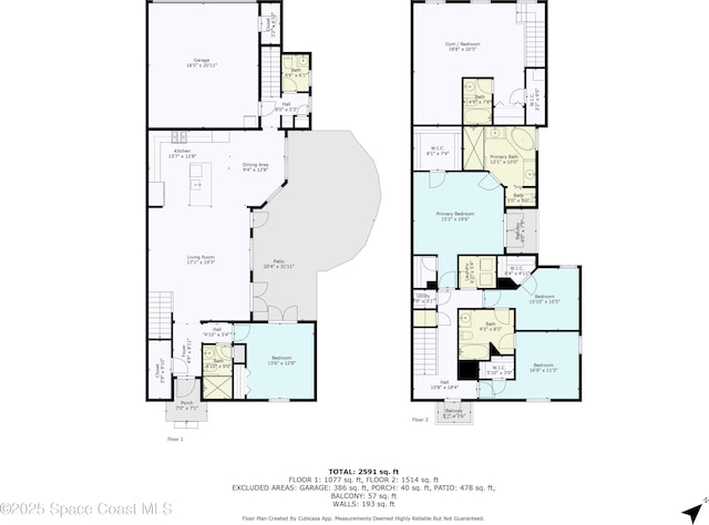 2225 Framura Ln, Melbourne, FL 32940 - view of property floor plan
