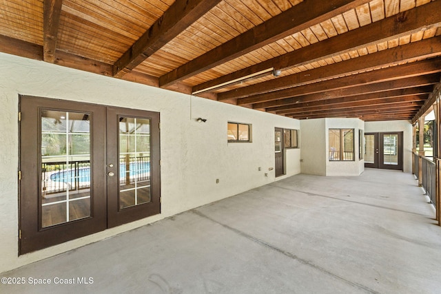 2150 Winston Dr, Cocoa, FL 32926 - view of patio / terrace featuring french doors