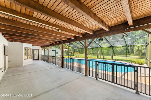 2150 Winston Dr, Cocoa, FL 32926 - outdoor pool featuring a patio area and a lanai