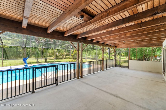 2150 Winston Dr, Cocoa, FL 32926 - swimming pool featuring a patio area and a lanai