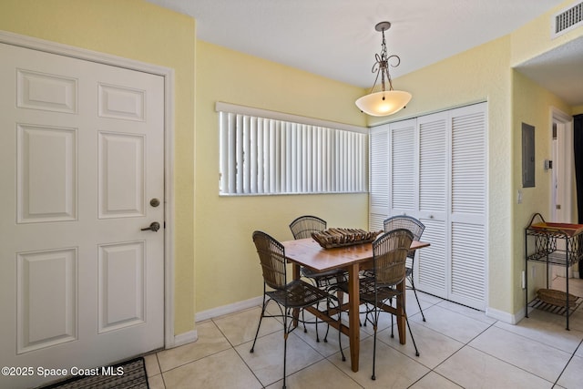 605 Ocean Park Ln Unit V235, Cape Canaveral, FL 32920 - dining area featuring light tile patterned floors and electric panel