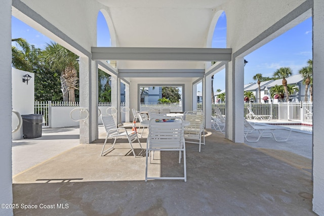 605 Ocean Park Ln Unit V235, Cape Canaveral, FL 32920 - view of patio with outdoor dining space