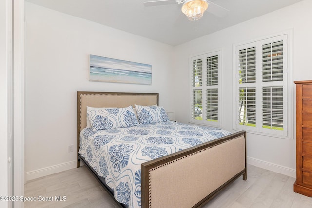 9124 Corvo Ct, Melbourne, FL 32940 - bedroom featuring wood finished floors and ceiling fan