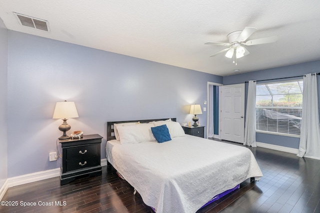 713 Del Mar Cir, Melbourne, FL 32904 - bedroom featuring wood finished floors and ceiling fan