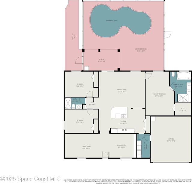 713 Del Mar Cir, Melbourne, FL 32904 - view of floor plan / room layout