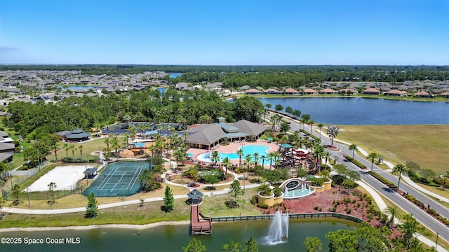4729 Alligator Flag Cir, West Melbourne, FL 32904 - aerial view of property and surrounding area with a nearby body of water
