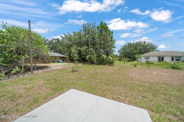 1011 Webster Rd SE, Palm Bay, FL 32909 - view of green lawn with a patio