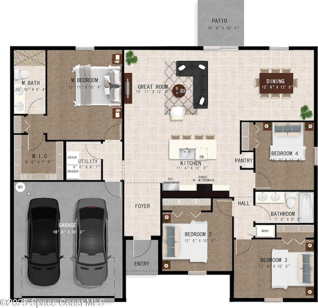 1011 Webster Rd SE, Palm Bay, FL 32909 - view of floor plan / room layout