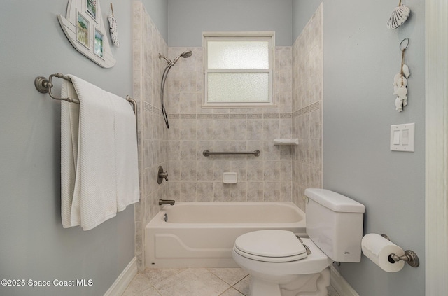 2351 Stonebridge Dr, Rockledge, FL 32955 - bathroom featuring tub / shower combination and tile patterned floors
