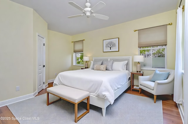 2351 Stonebridge Dr, Rockledge, FL 32955 - bedroom featuring wood finished floors and a ceiling fan