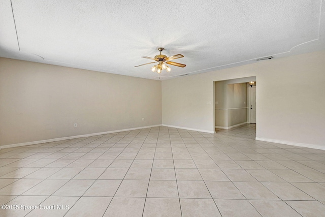 1081 Sunswept Rd NE, Palm Bay, FL 32905 - empty room with a ceiling fan and a textured ceiling