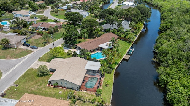 1081 Sunswept Rd NE, Palm Bay, FL 32905 - aerial overview of property's location featuring nearby suburban area