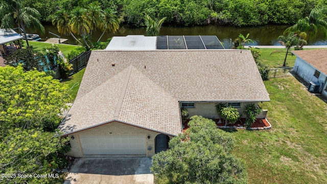 1081 Sunswept Rd NE, Palm Bay, FL 32905 - aerial view of property and surrounding area featuring a large body of water