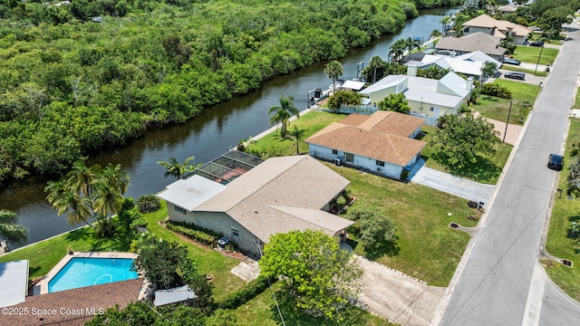 1081 Sunswept Rd NE, Palm Bay, FL 32905 - drone / aerial view of a large body of water