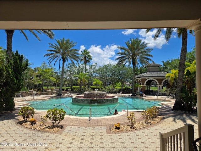 6440 Borasco Dr Unit 2506, Melbourne, FL 32940 - community pool featuring a gazebo