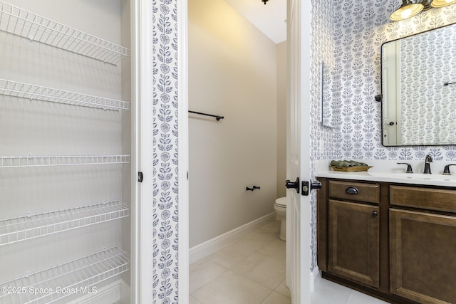 3975 Archdale St, Melbourne, FL 32940 - bathroom with vanity and tile patterned flooring