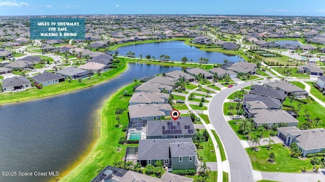 3975 Archdale St, Melbourne, FL 32940 - aerial perspective of suburban area with a large body of water