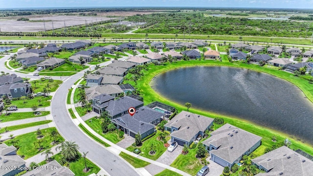 3975 Archdale St, Melbourne, FL 32940 - aerial perspective of suburban area featuring a nearby body of water
