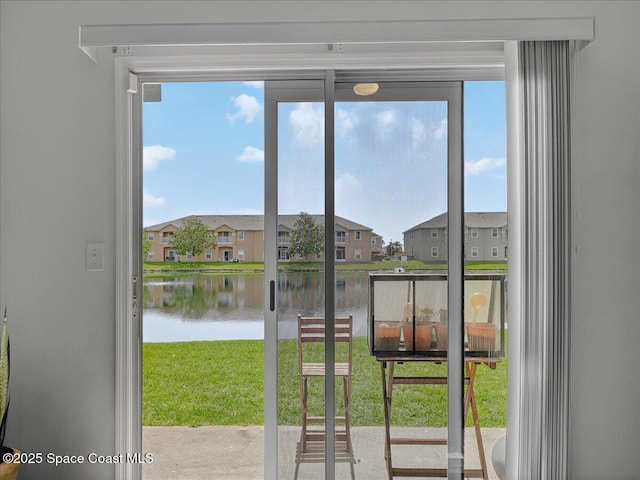 4086 Meander Pl Unit 104, Rockledge, FL 32955 - entryway with a water view and a residential view
